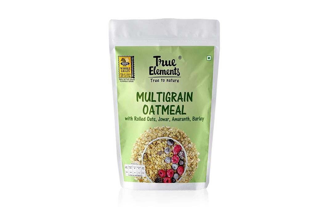 True Elements Multigrain Oatmeal with Rolled Oats, Jowar, Amaranth, Barley   Pack  400 grams